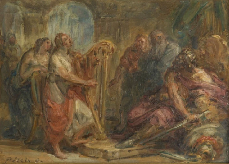 Giovanni Carnovali - Davide placa Saul col canto, Galleria d'Arte Moderna, Milano